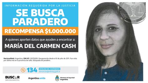 maria cash|maria cash desaparecido.